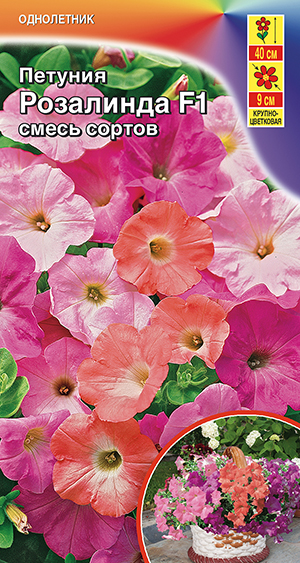 Петуния Розалинда F1, смесь сортов Петуния Розалинда F1, смесь сортов