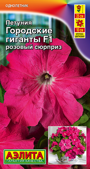 Петуния Городские гиганты F1 розовый сюрприз Петуния Городские гиганты F1 розовый сюрприз