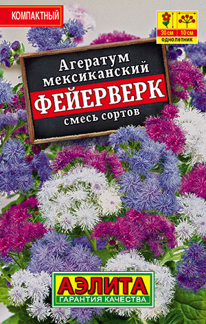 Агератум Фейерверк, смесь сортов Агератум Фейерверк, смесь сортов