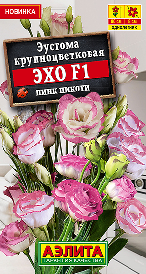 Эустома Эхо F1 пинк пикоти крупноцветковая Эустома Эхо F1 пинк пикоти крупноцветковая