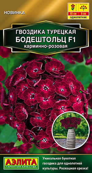 Гвоздика турецкая Бодештольц F1 карминно-розовая Гвоздика турецкая Бодештольц F1 карминно-розовая