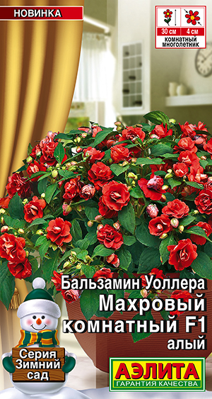 Бальзамин Махровый комнатный F1 алый Бальзамин Махровый комнатный F1 алый
