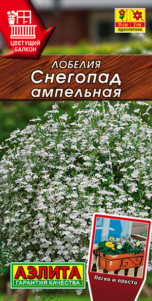 Лобелия Снегопад ампельная Лобелия Снегопад ампельная