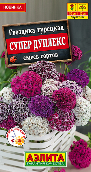 Гвоздика турецкая Супер дуплекс, смесь сортов Гвоздика турецкая Супер дуплекс, смесь сортов