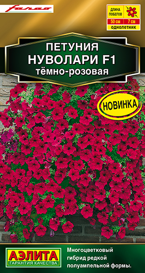 Петуния Нуволари F1 полуампельная тёмно-розовая Петуния Нуволари F1 полуампельная тёмно-розовая