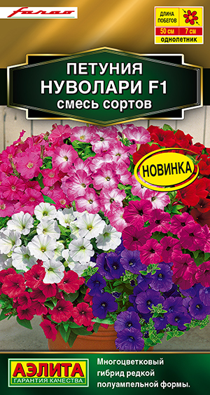 Петуния Нуволари F1 полуампельная, смесь сортов Петуния Нуволари F1 полуампельная, смесь сортов