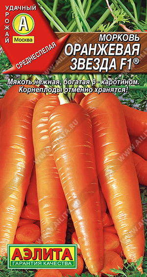 Морковь Оранжевая звезда F1 ® - фото
