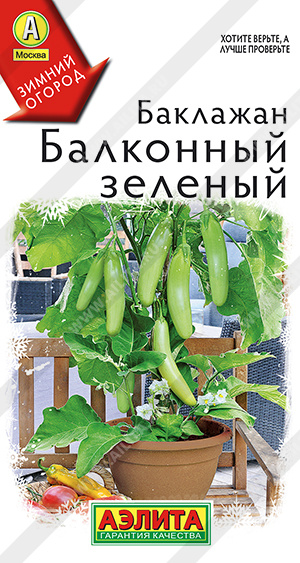 Баклажан Балконный зеленый - фото