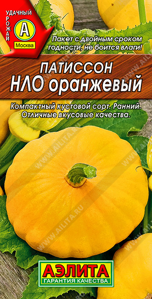 Патиссон НЛО оранжевый - фото